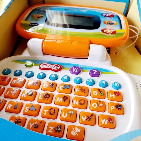 VTech Tote & Go Laptop With Mouse In Orange - Picture 9 of 11